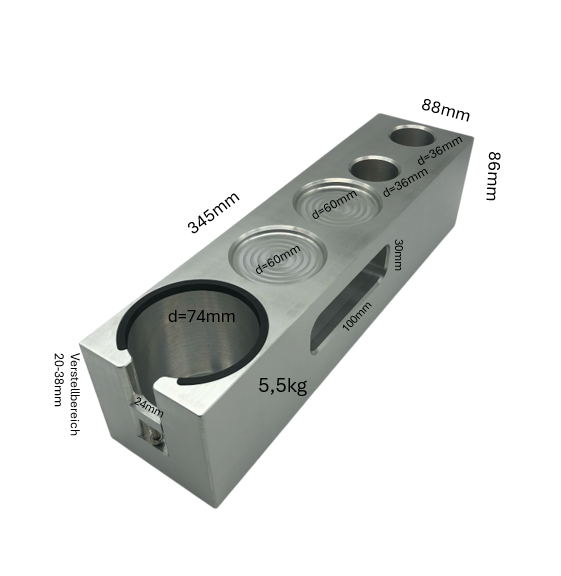 tampingBLOCK extra long (5er)
