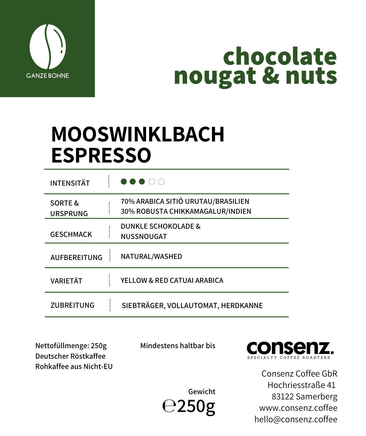 MOOSWINKLBACH Espresso
