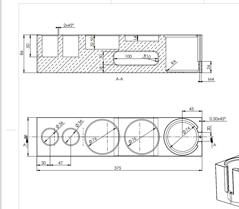 tampingBLOCK extra long MOONRAKER E61